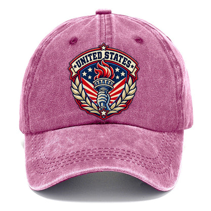 United States Retro Badge Country Logos Classic Cap – Dusty Rose