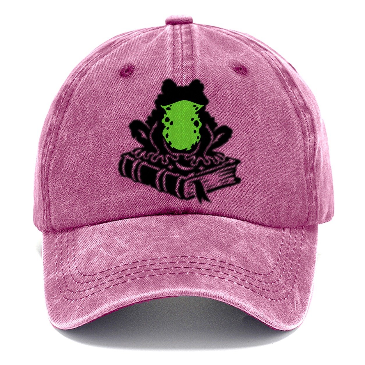 Familiar Toad On A Spellbook Witch Magic Classic Cap – Dusty Rose
