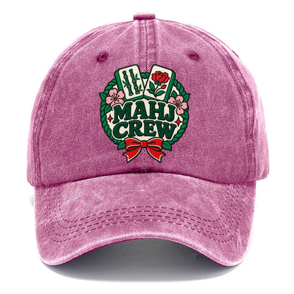 Mahj Crew Mahjong Game Night Classic Cap – Dusty Rose