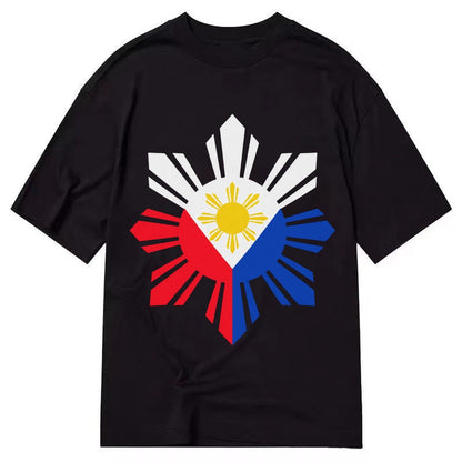 Philippines Iconic Sun And Stars Classic T-shirt – Black