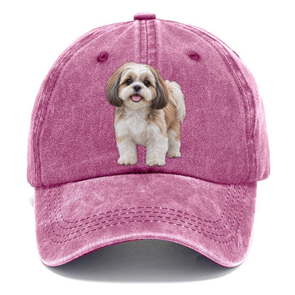 Shih Tzu Standing Top Breeds Classic Cap – Dusty Rose