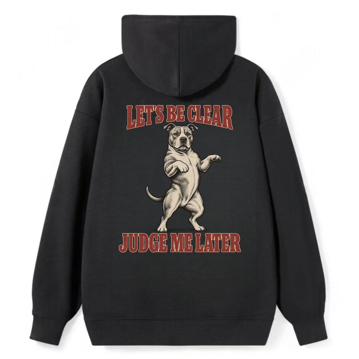 American Staffordshire Terrier Dog Declarations Classic Pullover Hoodie – Black