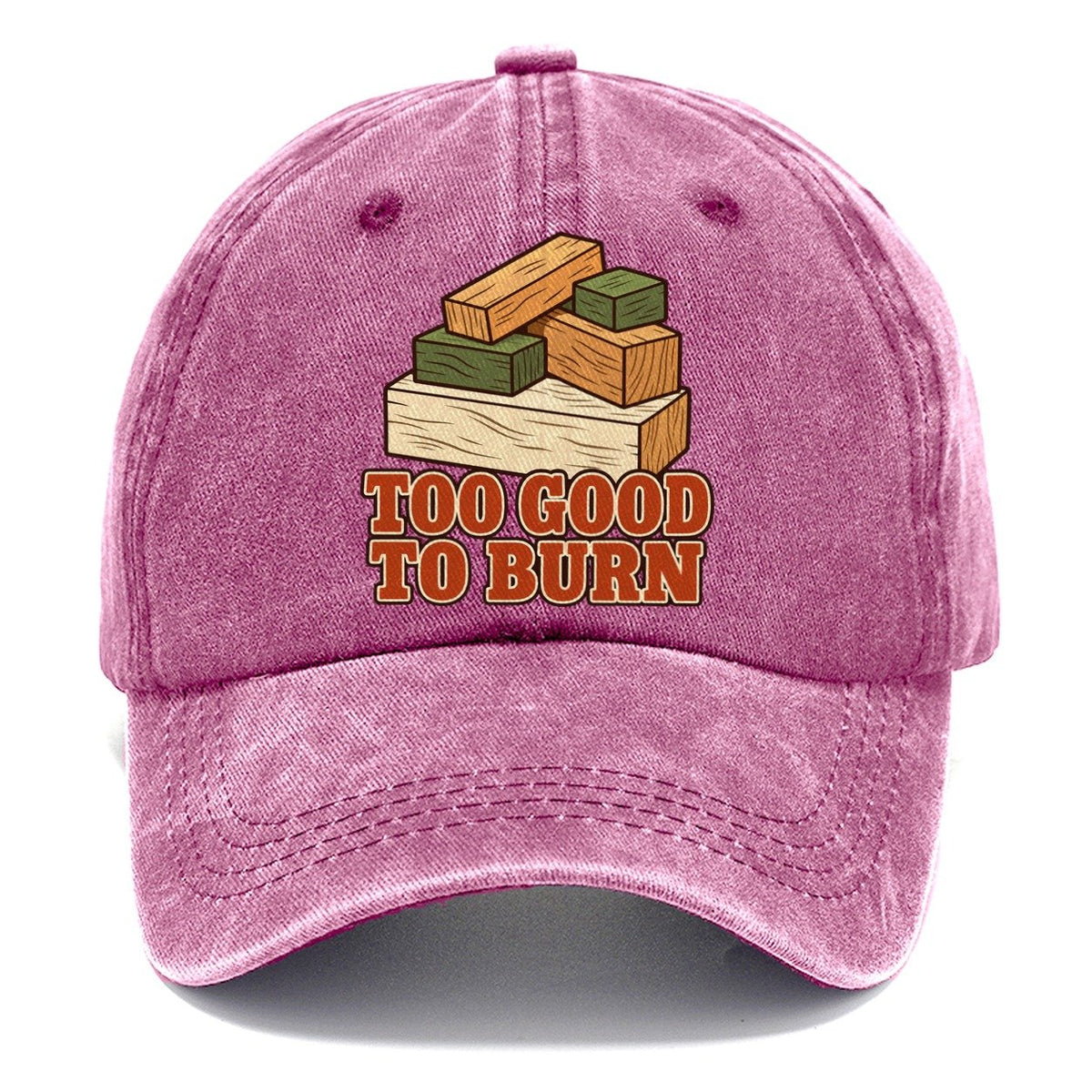 Too Good To Burn Woodworking Classic Cap – Dusty Rose