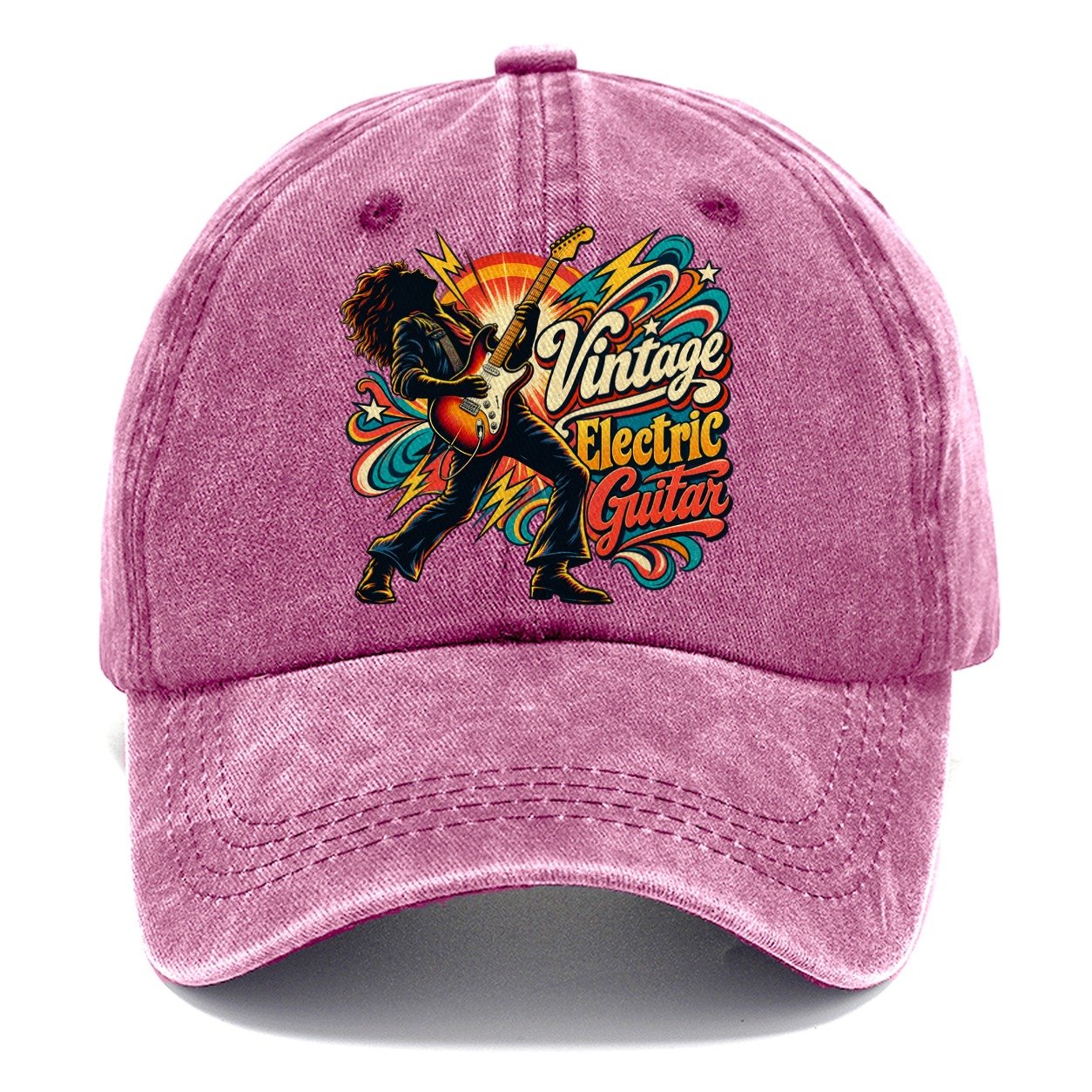Vintage Electric Guitar Music Instruments Classic Cap – Dusty Rose