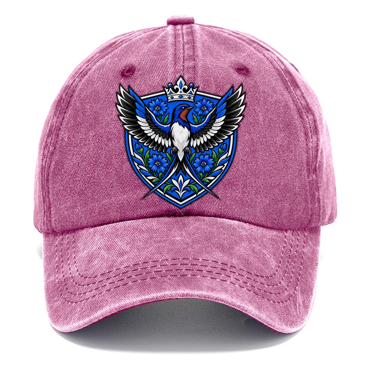 Estonia Heraldic Crest Country Logos Classic Cap – Dusty Rose