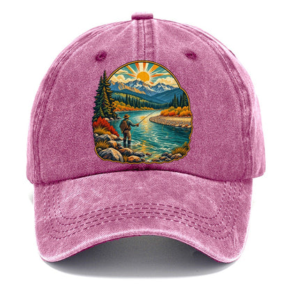 River Bend Fly Water Fishing Club Classic Cap – Dusty Rose
