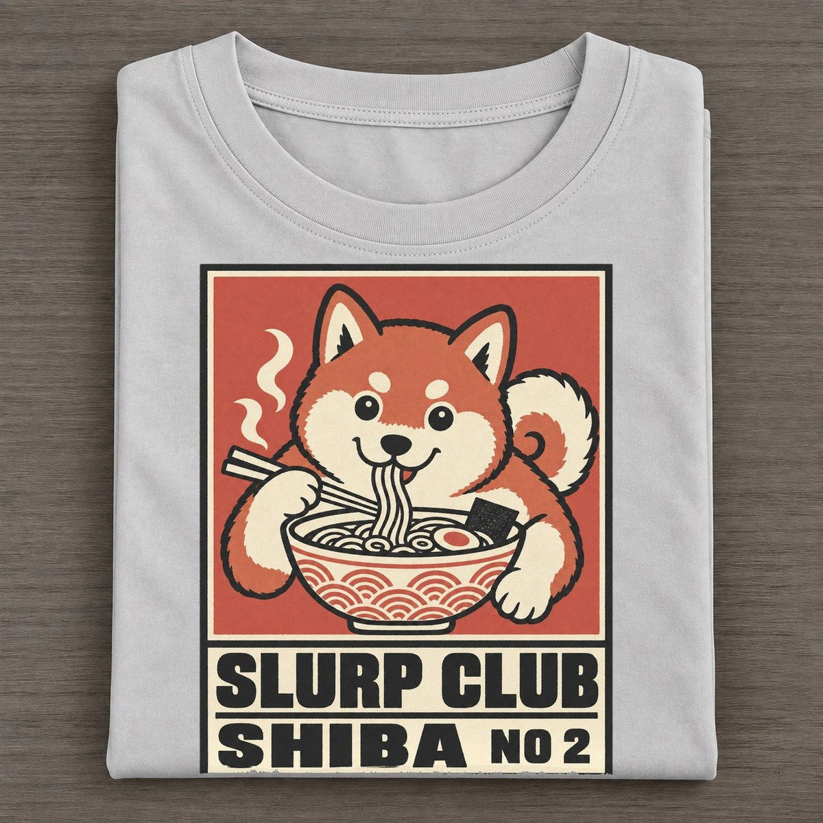 Shiba Miso Slurp Club Classic T-shirt – Grey