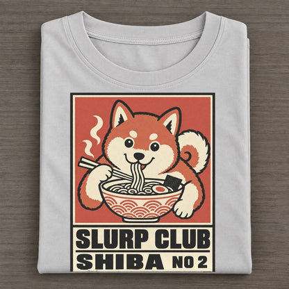 Shiba Miso Slurp Club Classic T-shirt – Grey