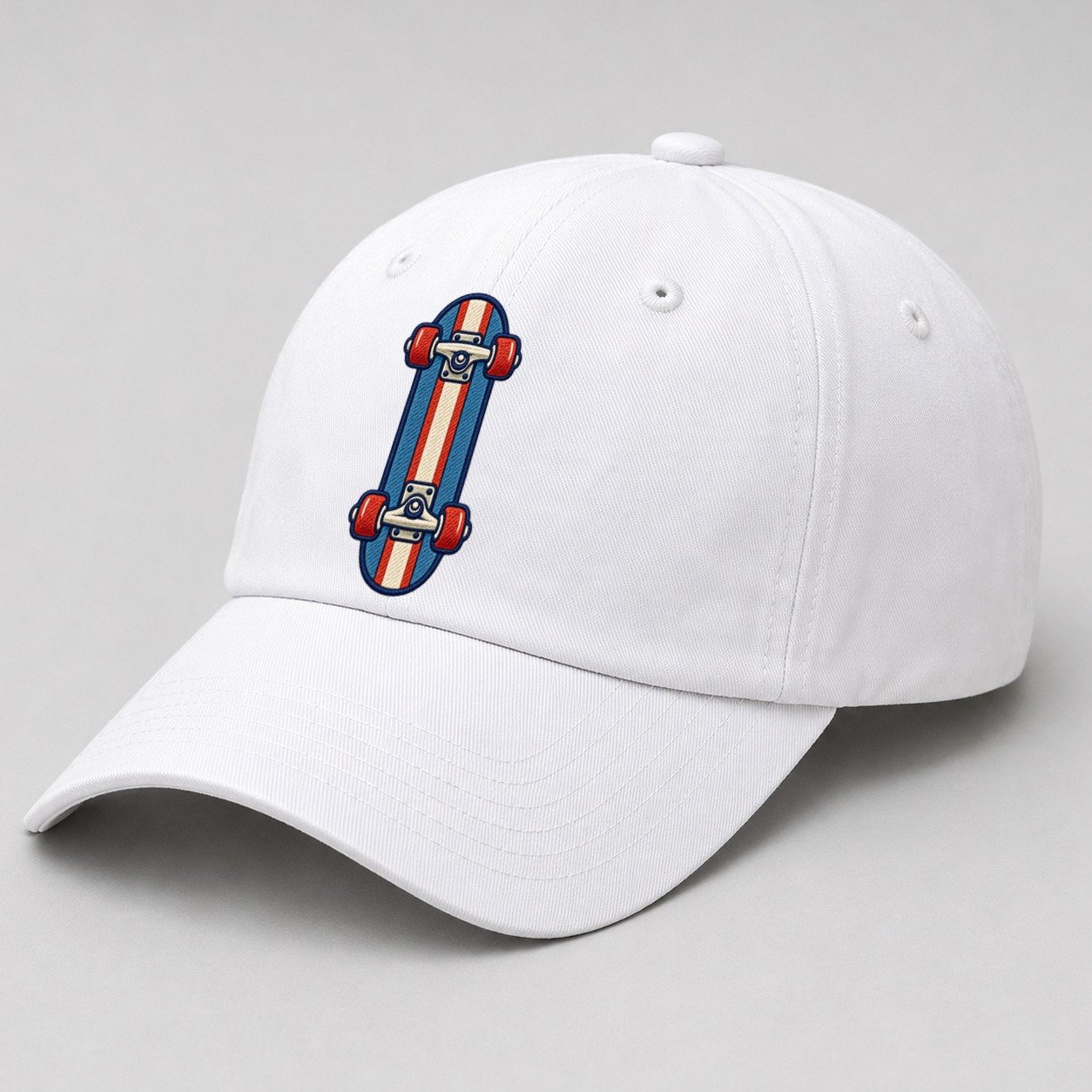 White — angle view