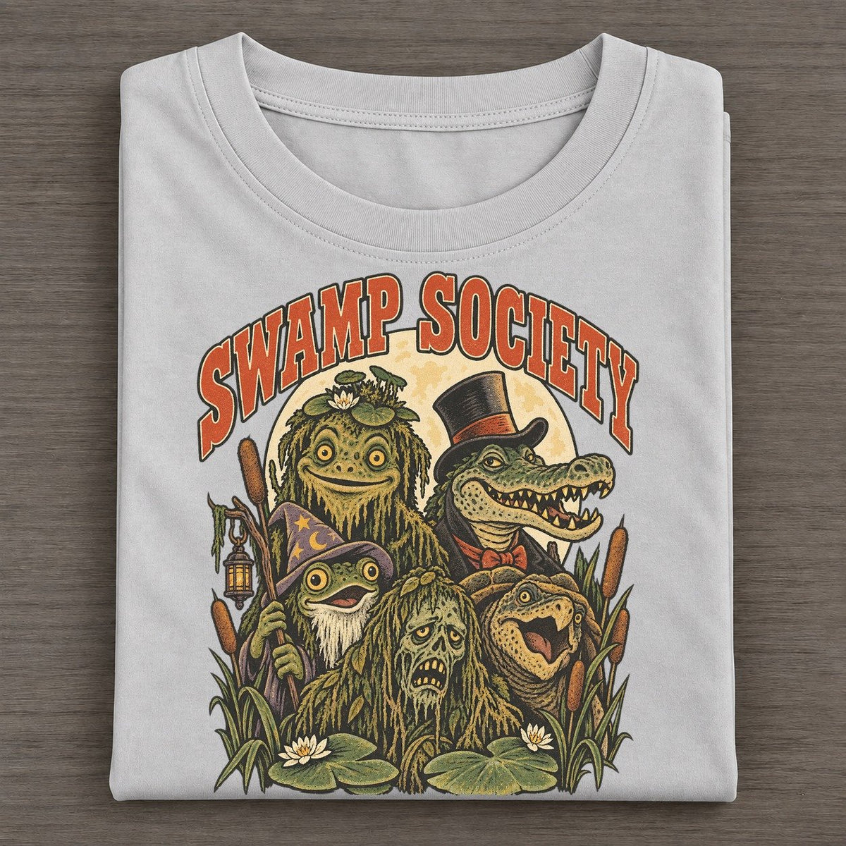 Swamp Society Ghoul Mixer Classic T-shirt – Grey
