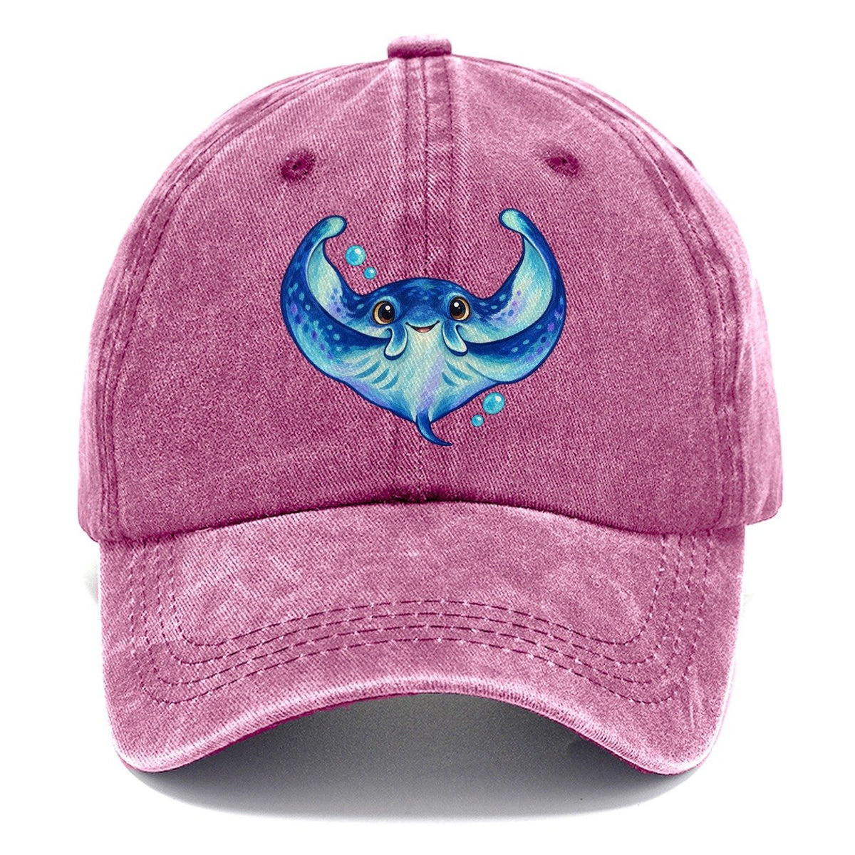 Manta Ray Wing Hug Sea Sprite Classic Cap – Dusty Rose