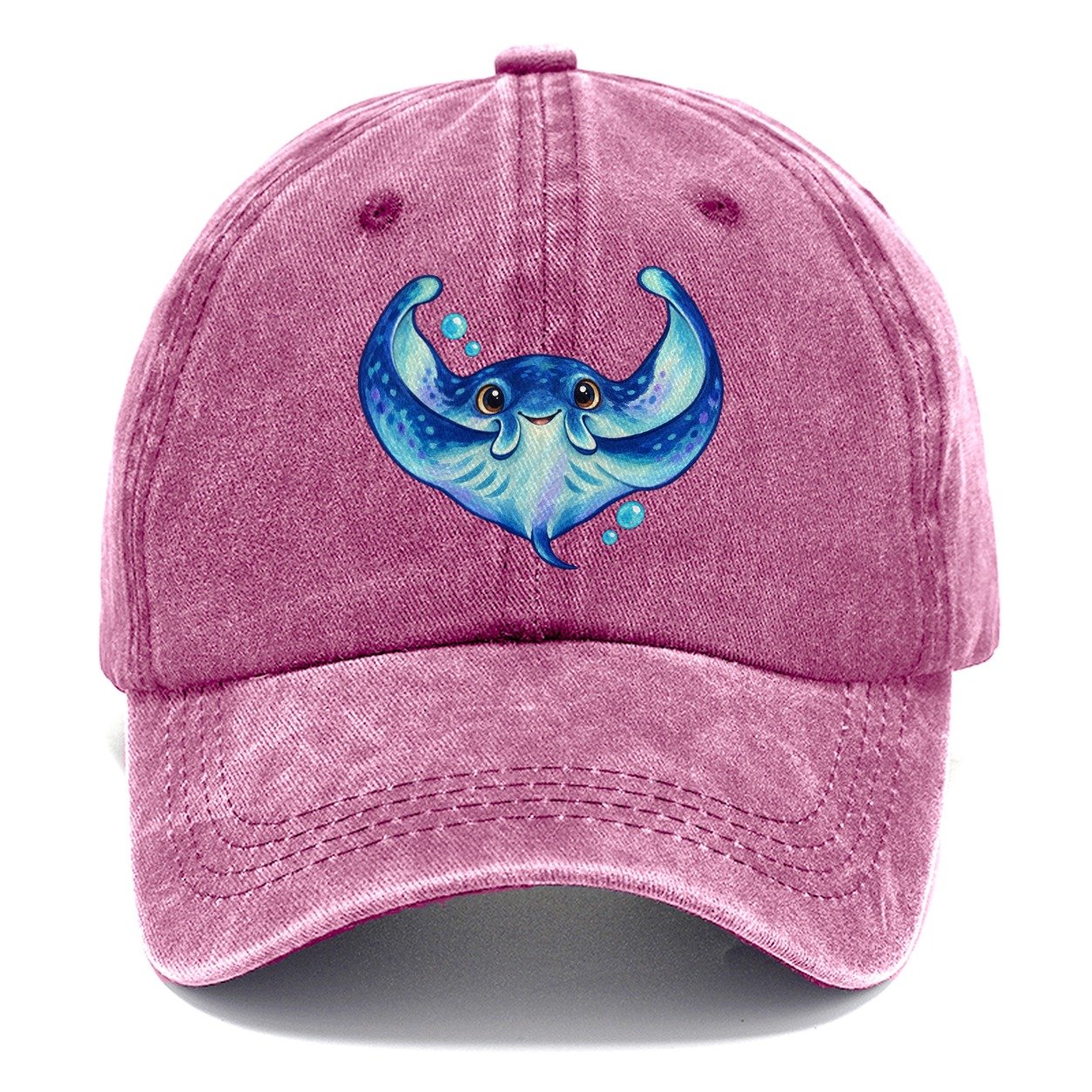 Manta Ray Wing Hug Sea Sprite Classic Cap – Dusty Rose