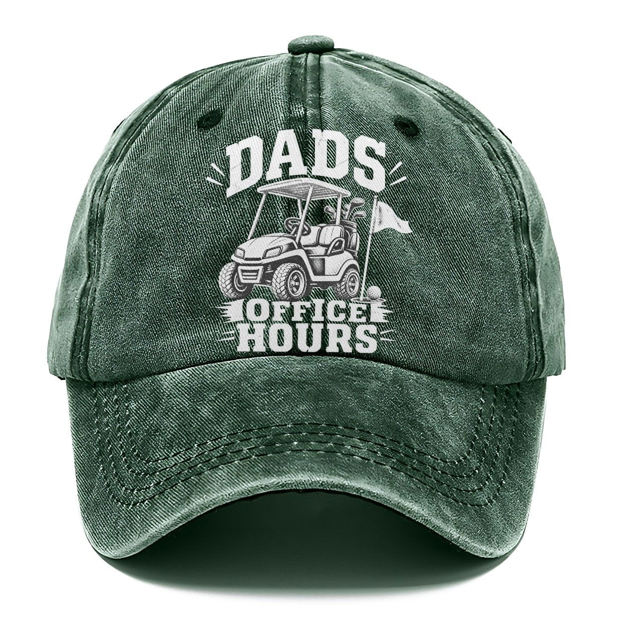 Dads Office Hours Golf Life Classic Cap – Forest Mist