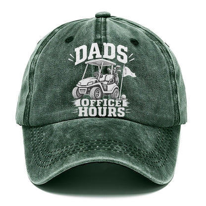Dads Office Hours Golf Life Classic Cap – Forest Mist