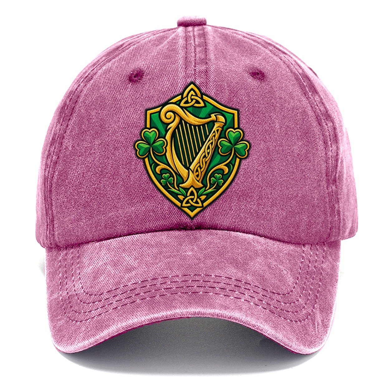 Ireland Minimal Emblem Country Logos Classic Cap – Dusty Rose