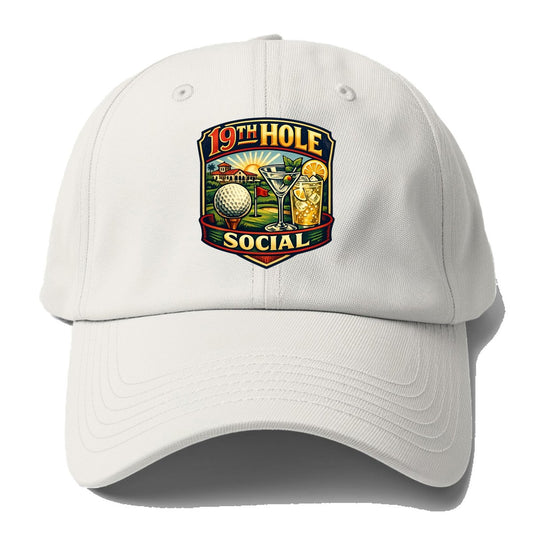 19Th Hole Social Baseball Cap – Off White