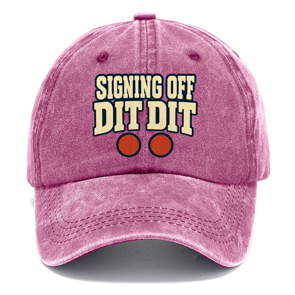 Signing Off Dit Dit Amateur Radio Classic Cap – Dusty Rose