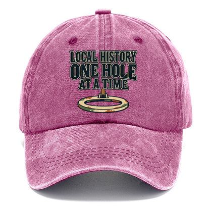 One Hole At A Time Treasure Hunting Classic Cap – Dusty Rose