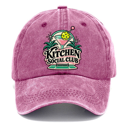 Kitchen Social Club Pickleball Life Classic Cap – Dusty Rose