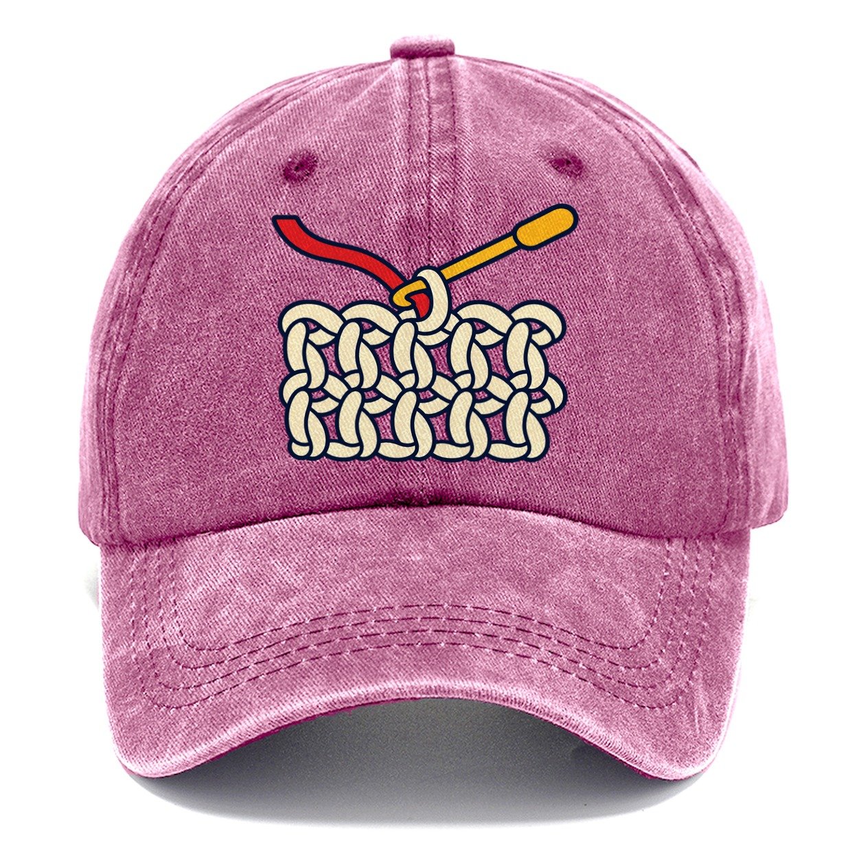Hook And Yarn Diagram Yarn Crafts Classic Cap – Dusty Rose
