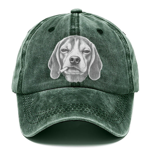 Beagle Smoking Dogs Classic Cap – Forest Mist