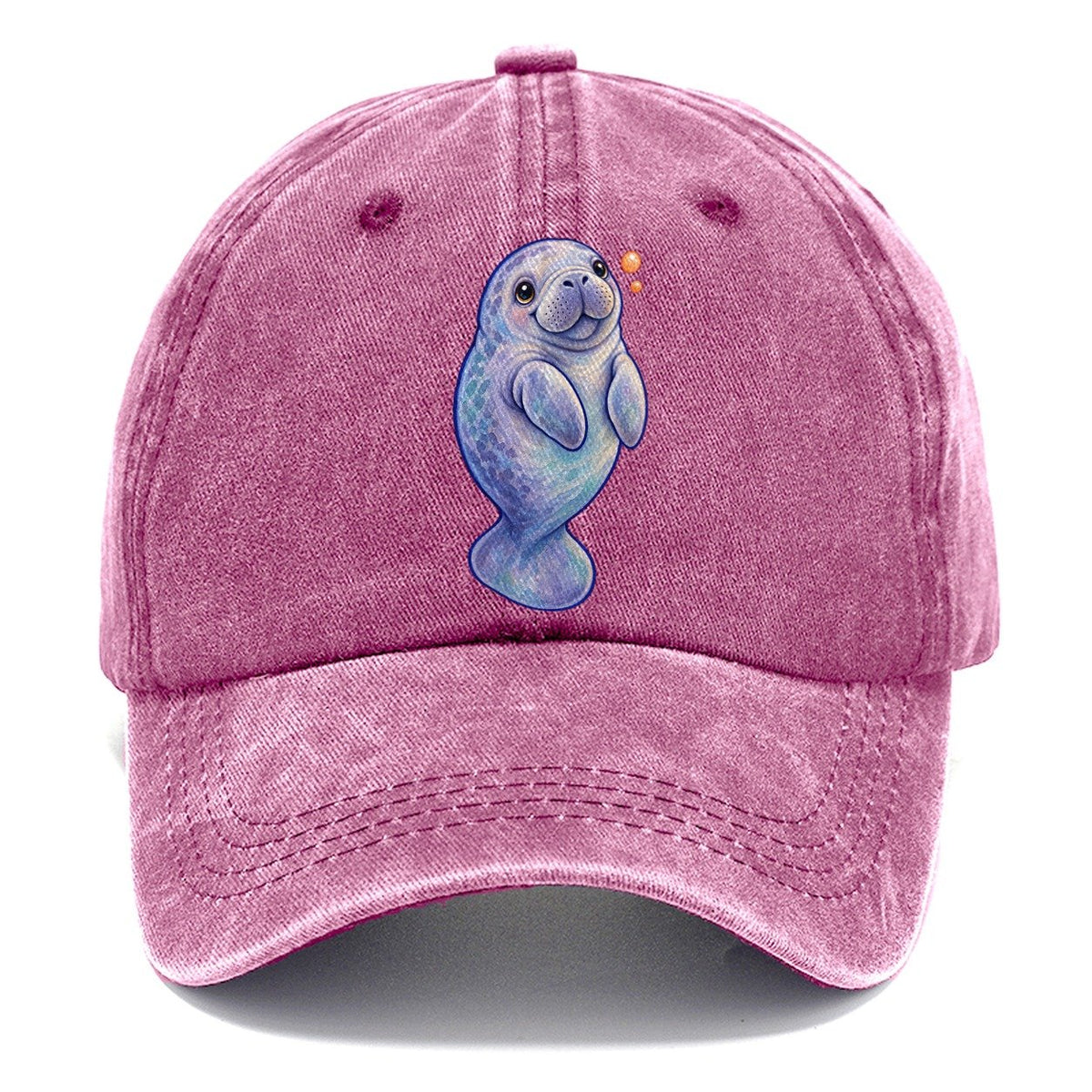 Manatee Upward Float Sea Sprite Classic Cap – Dusty Rose