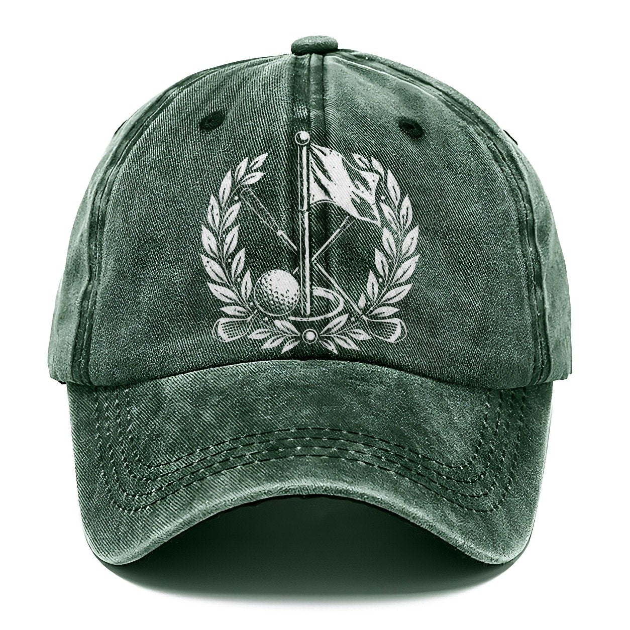 Flag And Ball Crest Golf Life Classic Cap – Forest Mist