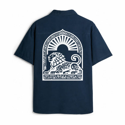 Persian Lion Arch Work Shirt – Navy