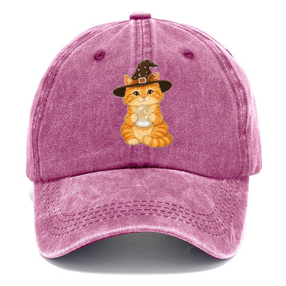 Witch Cat Crystal Classic Cap – Dusty Rose