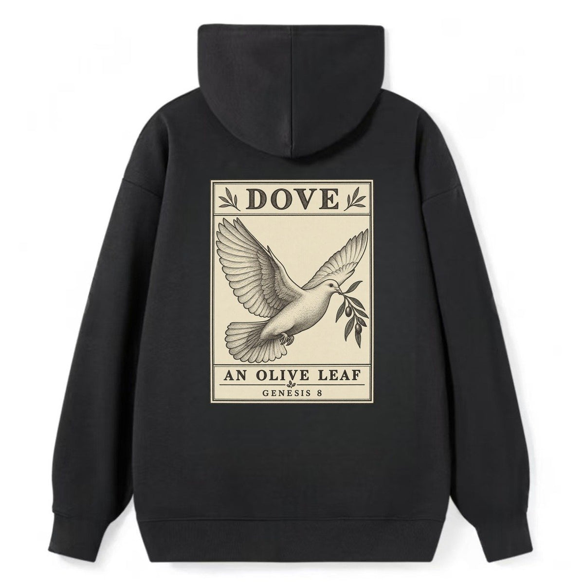 Dove Specimen Plate Creature Canticle Classic Pullover Hoodie – Black