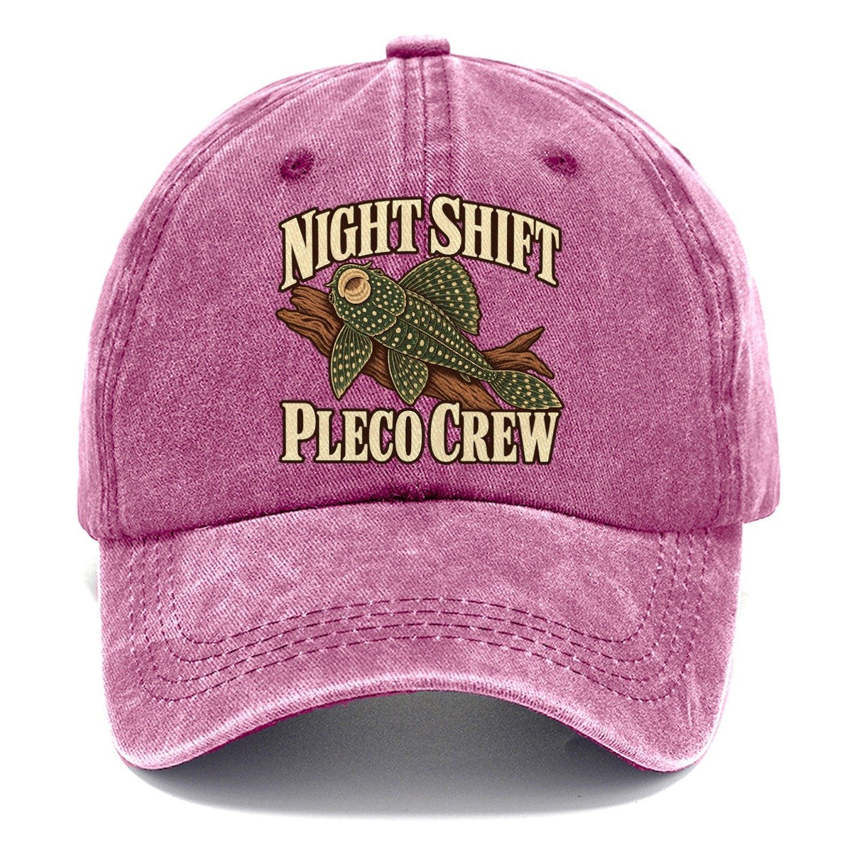 Night Shift Pleco Crew Aquarium Keeping Classic Cap – Dusty Rose