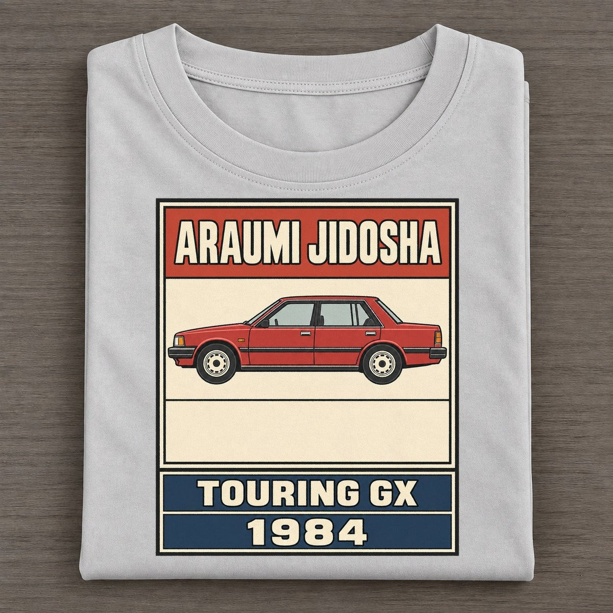 Araumi Touring Showa Speed Plates Classic T-shirt – Grey