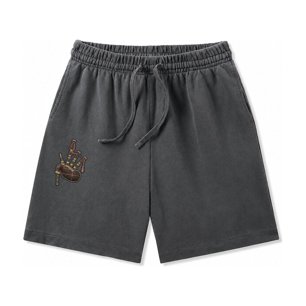 Scottish Thistle Washed Shorts – Dark Gray