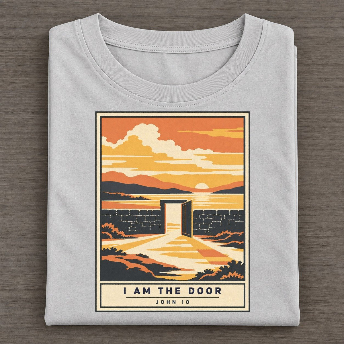 I Am The Door Given Light Classic T-shirt – Grey
