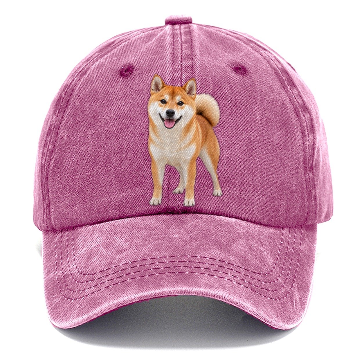 Shiba Inu Standing Top Breeds Classic Cap – Dusty Rose