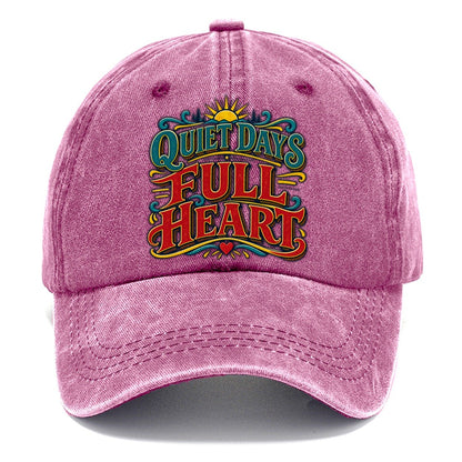 Quiet Days Full Heart Retired Living Classic Cap – Dusty Rose
