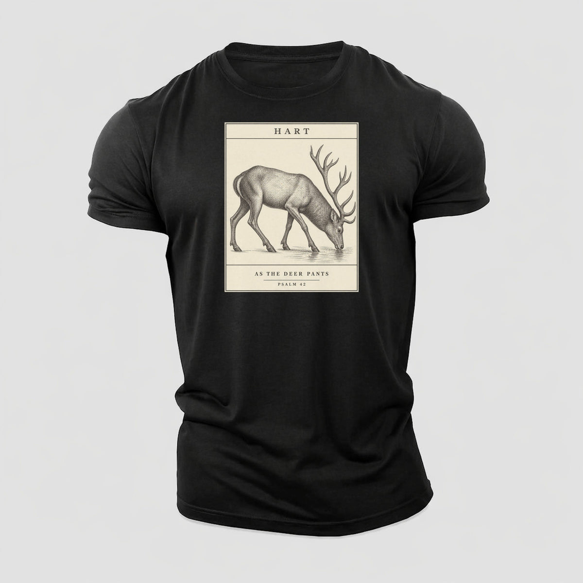 Hart Specimen Plate Creature Canticle Cotton T-Shirt – Black