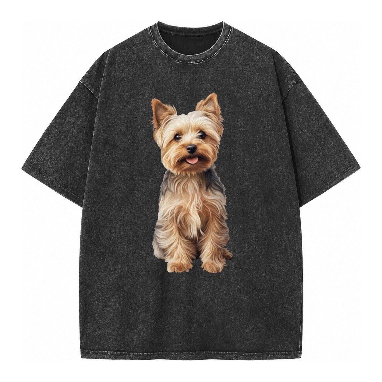 Yorkshire Terrier Dog Vintage T-shirt – Black