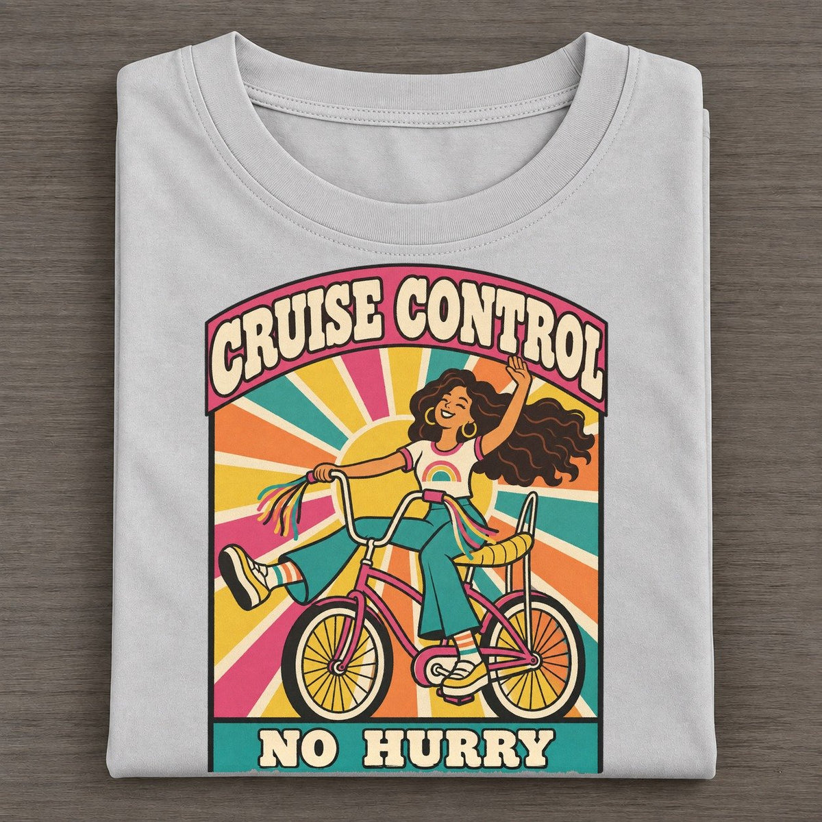 Bike Cruiser Boogie Bodies Classic T-shirt – Grey
