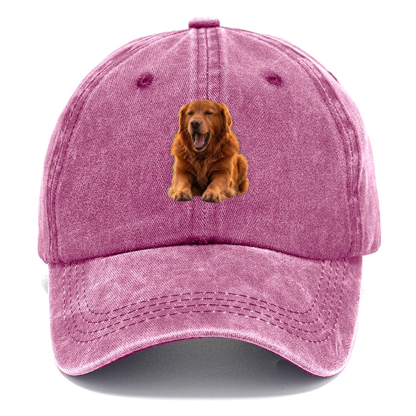 Golden Retriever Yawn Classic Cap – Dusty Rose