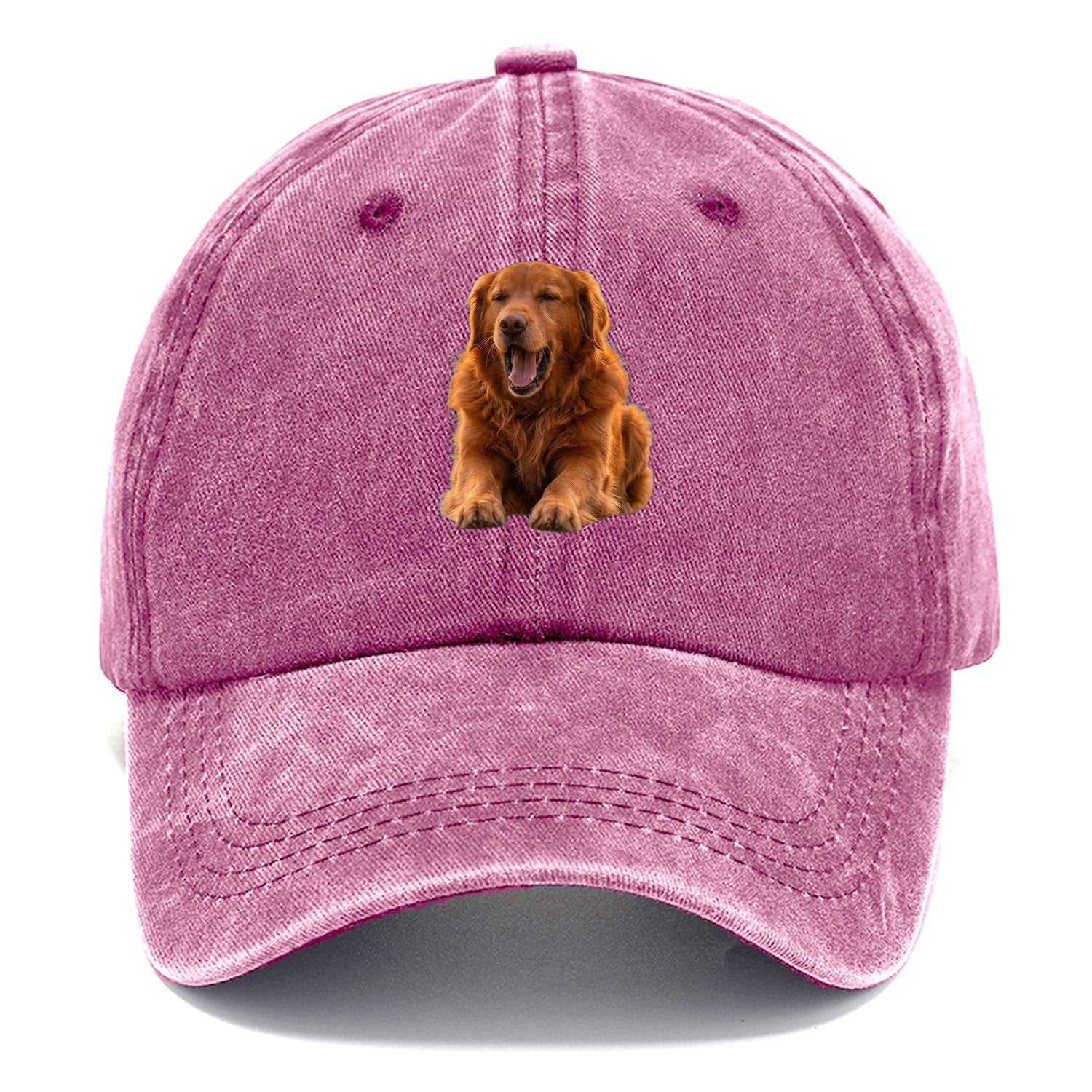 Golden Retriever Yawn Classic Cap – Dusty Rose