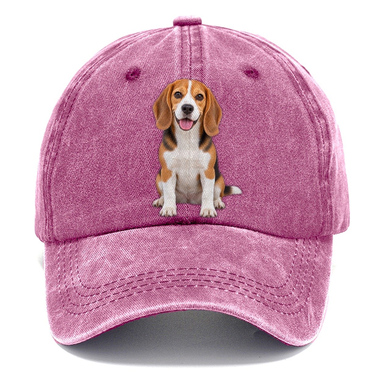 Beagle Sitting Top Breeds Classic Cap – Dusty Rose