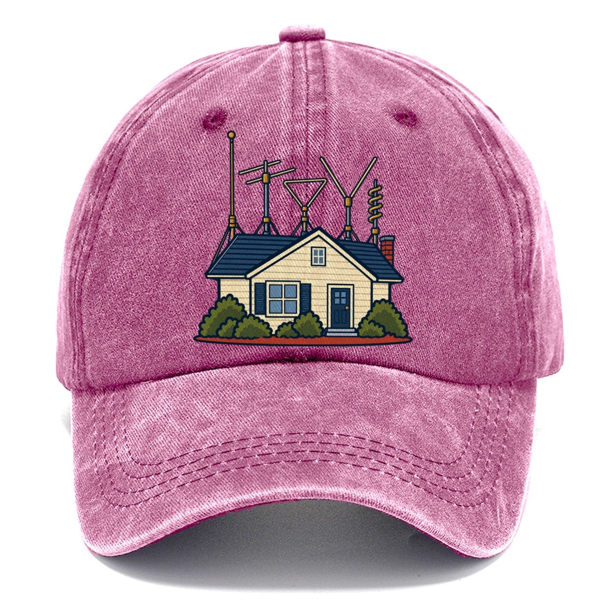Antenna Filled Garden Amateur Radio Classic Cap – Dusty Rose