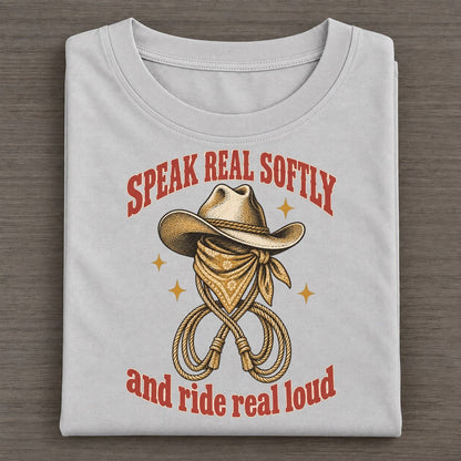 And Ride Real Loud Unhinged Affirmations Classic T-shirt – Grey