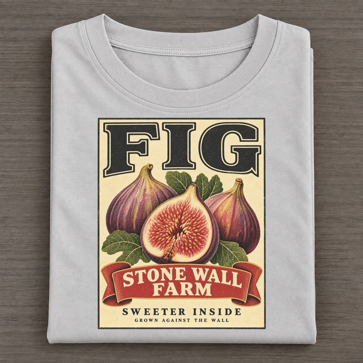 Fig Orchard Crate Classic T-shirt – Grey