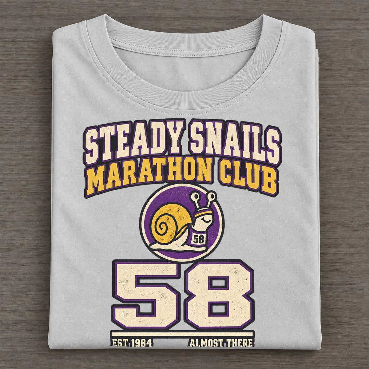Snail Marathon Sunday Nobodies Classic T-shirt – Grey