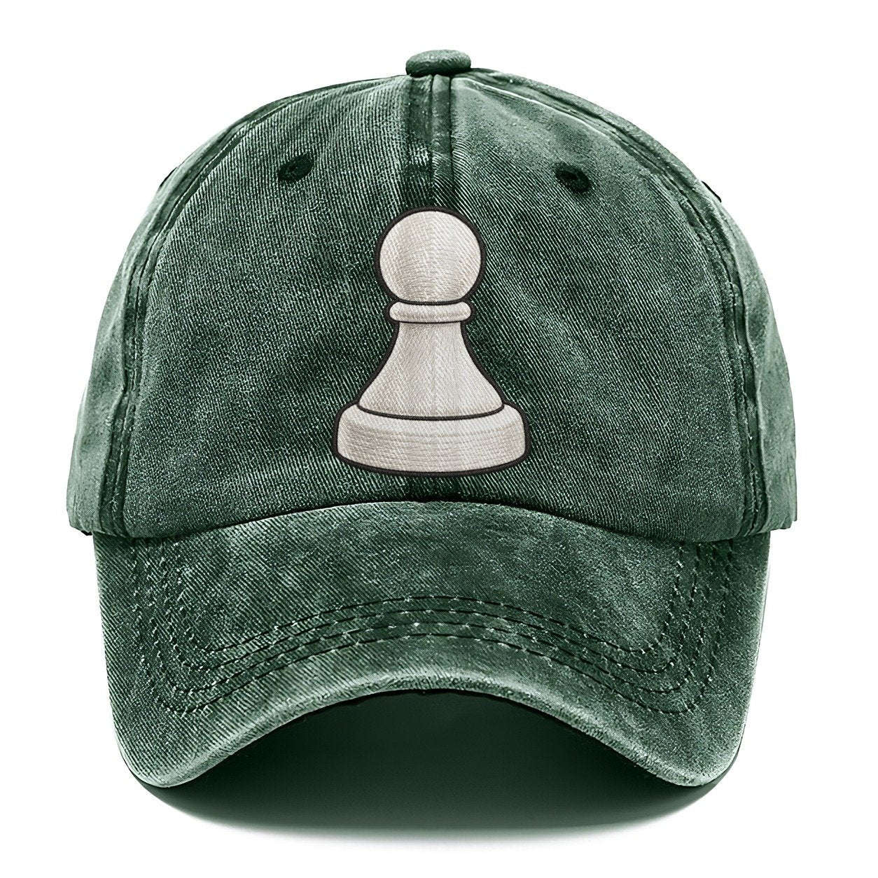 Single Wooden Pawn Board Games Classic Cap – Forest Mist
