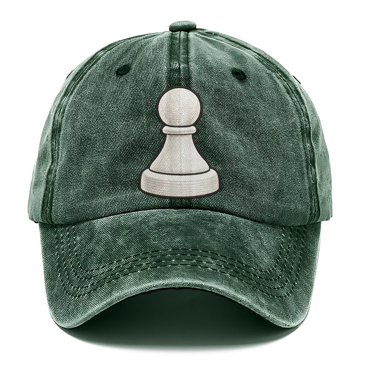 Single Wooden Pawn Board Games Classic Cap – Forest Mist