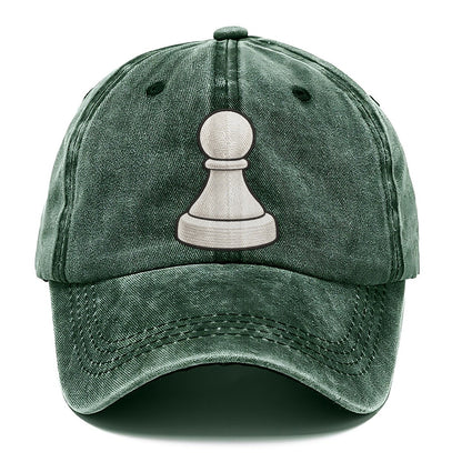 Single Wooden Pawn Board Games Classic Cap – Forest Mist