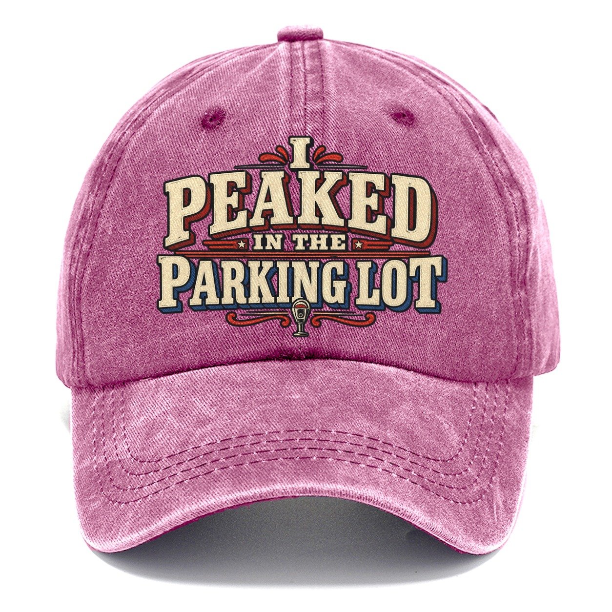 I Peaked In The Parking Lot American Wit Classic Cap – Dusty Rose